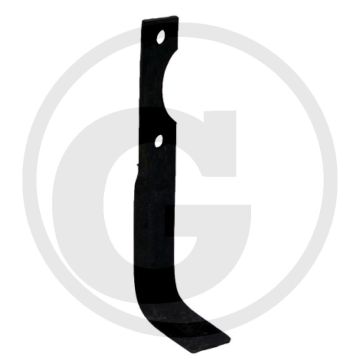 Haaks mes - Lengte: 215mm, Dikte: 4mm, Gatafstand: 70mm