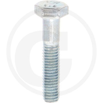 Boulon hexagonal M6x30 DIN 931 Acier galvanisé 800 N/mm²