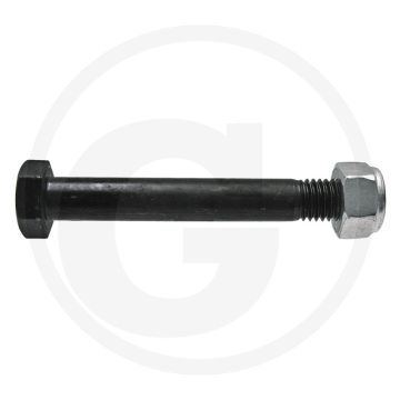 Boulon avec contre-écrou (M12 x 1,75 x 87 mm, 8,8 longueur du filetage : 20 mm taille de la clé : 19 mm)