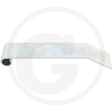 Schutzklappe - 4mm dik, 60mm breed, 255mm lang, Gat-Ø 9,5mm - passend voor Müthing