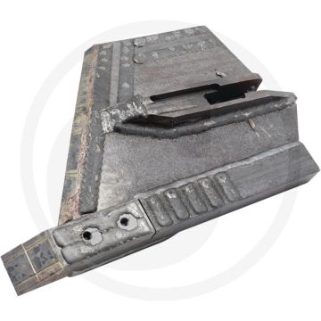 Heavy Duty Vleugelschaar (links  met hardgesoldeerde hardmetalen slijtplaat)