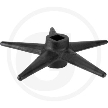 Krümelstern Ø340mm voor Vierkantwelle 30x30 - GGG50 (EN-GJS-500-7) - (EN-JS 1050)