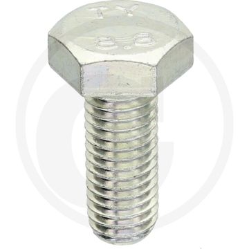 Boulon à six pans M10x25 DIN 933 - Acier zingué, 8.8, M10, 25mm