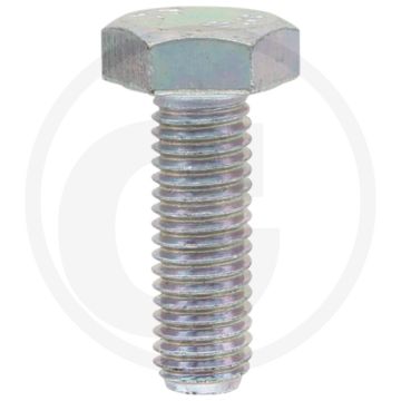 Boulon hexagonal M10x30 DIN 933 Acier 8.8 Zingué RH