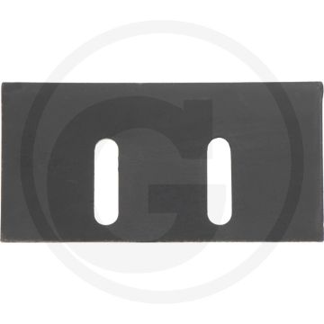 ABSTREIFER PLATTE 124X60 MM LOCHAB. 42 M - Dikte: 4mm