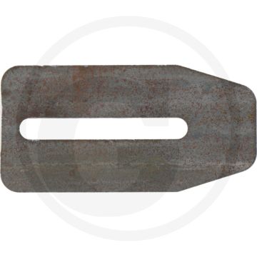 Abstreiferblech - 4mm dikte, 65mm inbouwmaat, 130mm lengte