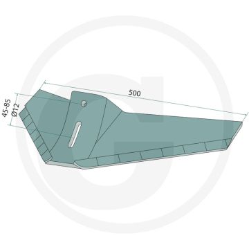 Heavy Duty FLÜGELSCHARE Quivogne 500mm Werkbreedte