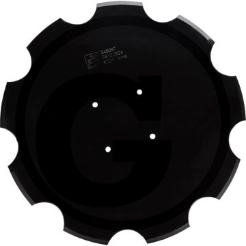 Amazone Schijf 660, gekarteld - Dikte: 6mm, Boringen: 4, Tanden: 9, Ø: 660mm