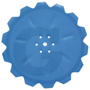 Lemken Schijfkouter (gekarteld, met middengat)