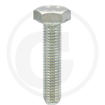 Boulon hexagonal M10x45 DIN 933 Acier 8.8 Zingué 800 N/mm²
