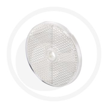 HELLA Reflector - Wit, Ø 60mm, Rond, Kunststof, E24 0030, Rückstrahllicht