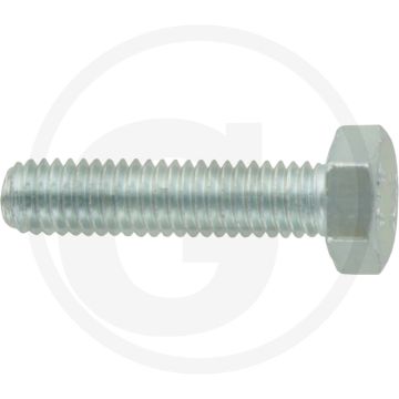 Zeskantbout M6x25 DIN 933 Staal 8.8 Verzinkt RH 800N/mm²