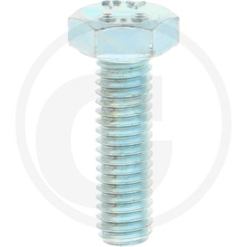 Boulon hexagonal M6x20 DIN 933 Acier 8.8 Zingué RH