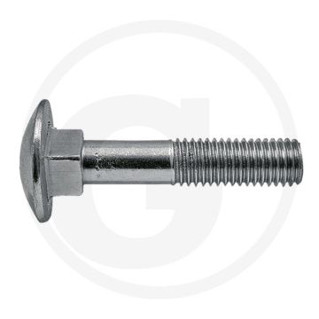Slotbout M8 x 30, DIN 603, 8.8 - Staal, Verzinkt, Ø D: 8mm
