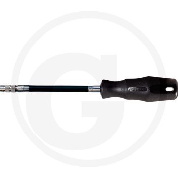 KS Tools 1/4" ERGOTORQUE® Bit-Schroevendraaier, 200 mm - Flexibel, Kunststofmantel, 200g
