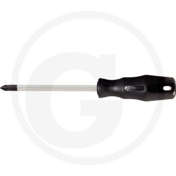KS Tools ERGOTORQUE® Schroevendraaier voor kruiskopschroeven PZ, PZ3 - DIN ISO 8764, 1-Komponentengriff, gehärtete Klinge