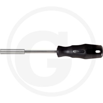KS Tools 1/4" ERGOTORQUE® Bit-Schroevendraaier, 250 mm - Magnet, DIN 3126, 1-Komponentengriff