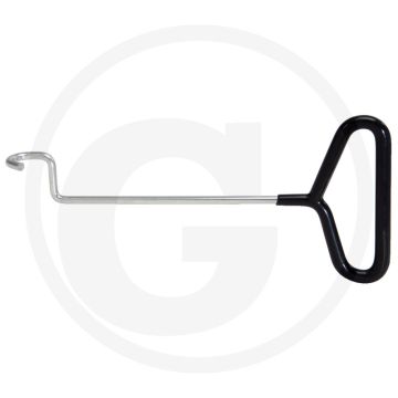 KS Tools Uitlaathaak v.uitlaatrubbers, 200 mm - T-Griff, 110° schuin, l=200 mm