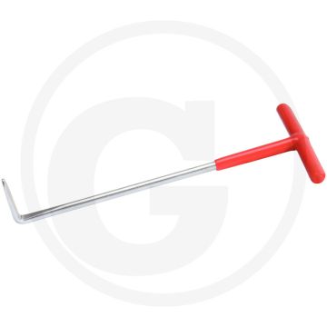 KS Tools Uitlaathaak v.uitlaatrubbers, 90°, 200 mm - T-Griff, 90° abgewinkelt, VW, Opel