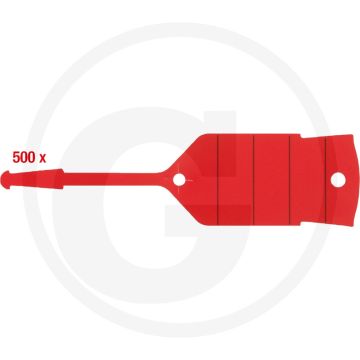 KS Tools VPE500 Schlüsselanhänger mit Schlaufe - Rot PVC. Markieren, beschriften, wiederverschließbares Band.