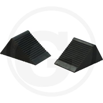 KS Tools Gummi Unterleg-Keil (Paar) - Rutschsicherheit, langlebig - 88x85x116mm