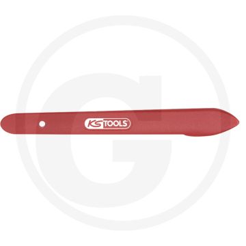 KS Tools Tweezijdige puntlepel en rondkophevel, 200 mm - Kunststof wiggen - Breedte: 25 mm