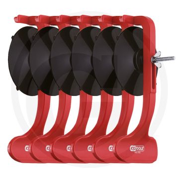 KS Tools Vacuum sierlijst-montageset, 6-dlg. | Zuignappen 85mm, 6 stuks