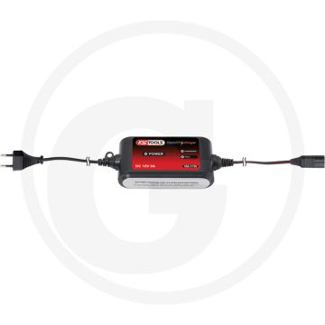 KS Tools Acculader - 3-staps Ladezyklus, IP44 Spatwaterdicht, LED-Anzeige