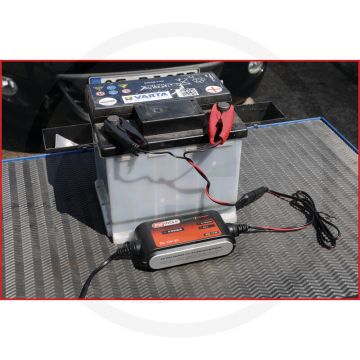 KS Tools SMARTcharger Schnellkontaktkabel mit Krokodilpolkl - 375mm Länge