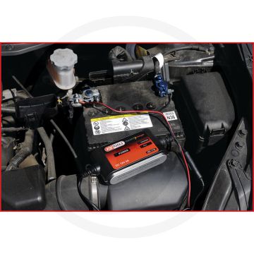 KS Tools SMARTcharger Schnellkontaktkabel mit 2 Ringösen - Lengte 325mm