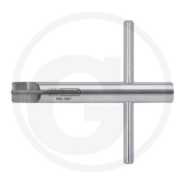 KS Tools Batteriestopfen-Dreher mit Knebel, 1,8mm - Beschädigungsfreies Ein- und Ausdrehen von Batteriestopfen - 130x27x168mm