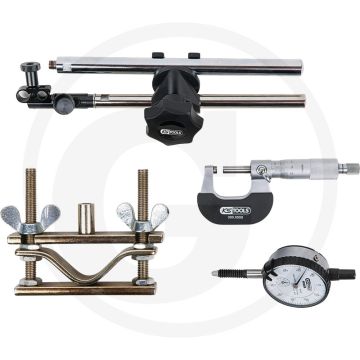 KS Tools Bremsscheiben-Messwerkzeug-Satz, 4-tlg. - Voor het meten van plan- en rondloop, inclusief Bremsscheibendicke - 382x282x62mm