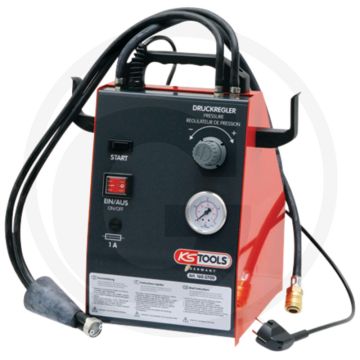 KS Tools Onderhoudsapparaat voor remmen KS5, 5 li (Inclusief set rubberen conussen en Euro adapter E20, behuizing van metaal)