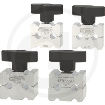 KS Tools Bremsleitungs-Biege-Werkzeug-Satz, 4-tlg. voor 4,75mm (3/16") of 6,3 mm (1/4")