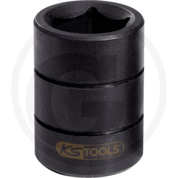 KS Tools 1/2" remklauw dopsleutel, 19 mm - 5-kant, kort, handmatig - 120 gram