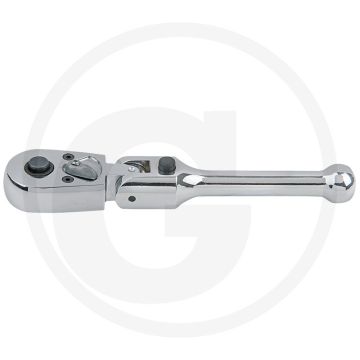 KS Tools 1/4""CHROME+ Gelenk-Ratsche - 143mm Lengte