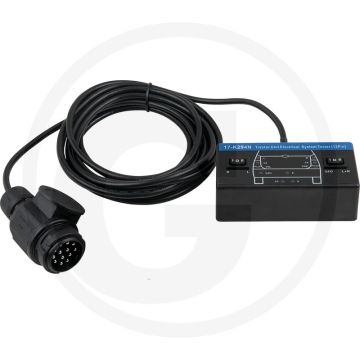 KS Tools 12V Zugwagentester / Prüfgerät für Anhängersteckdosen 13-polig - Afmetingen: 150x60x298mm