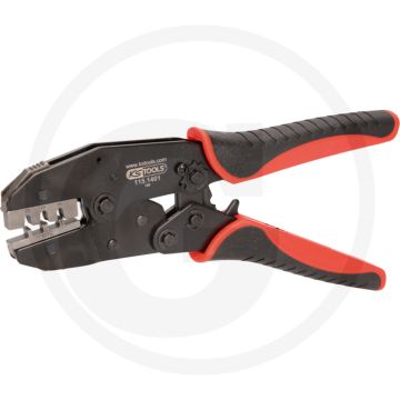 KS Tools Krimptang voor DEUTSCH DT en 115.1255 - Robuust, ratelfunctie, 220mm