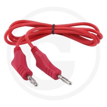 KS Tools Kabel,1m,rood (mit Doppel Stecker und zusätzlicher Buchse)