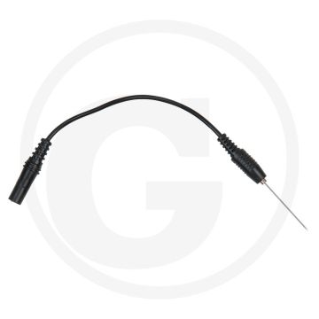 KS Tools Naald testkabel, zwart - 4,0 mm Eingangsbuchse, 24V (10A) - 200,0 mm