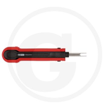 KS Tools Entriegelungswerkzeug für Flachsteckhülsen 1,6 mm (Delphi AF2) - Entriegelung von Kontakten - 20x10x160 mm