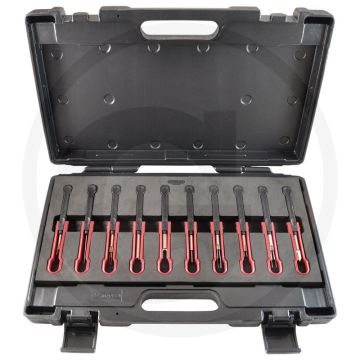 KS Tools Entriegelungswerkzeug-Satz, 10, 154.0155 - Voor Opel/GM Steckkontakte - AMP Tyco, Delphi, Deutsch DT - 270x70x420mm