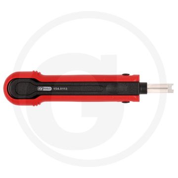 KS Tools Kabel-Entriegelungswerkzeug für Flachsteckhülsen 0 - Entriegelung von Kontakten, 0,6mm - 160x30x10mm