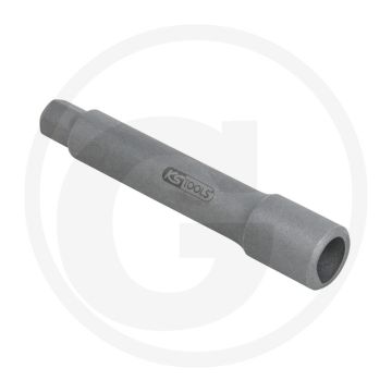 KS Tools 10 mm speciale schokdemperbits, D-profiel 10 mm Nissan, Ford - Halbmond-Profil, 10 mm, gesandstraald