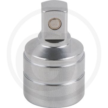 KS Tools 3/8" Öldienst-Bit-Stecknuss für Innenvierkant-Schrauben mit Magnet, 9,5 mm - Magnetische Öldienst-Stecknuss, 39x19x50 mm