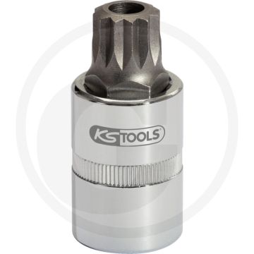 KS Tools 1/2" Olieplug-Bit-dopsleutel voor veeltand (XZN®)-schroeven, M16 - Audi A3, A4, A6, VW Golf IV - 140g