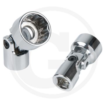 KS Tools 3/8" Getriebe 12-kant-Stecknuss mit Gelenk, 16 mm - Ideal für schwer erreichbare Getriebeverschraubungen