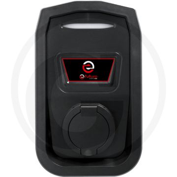 KS Tools efuturo Wallbox mit Typ 2 Steckdose (1 Phase, bis zu 7,4 kW, 32 A, 230 V, Mode 3, ohne RFID Zugangskontrolle, mit Stromzähler)