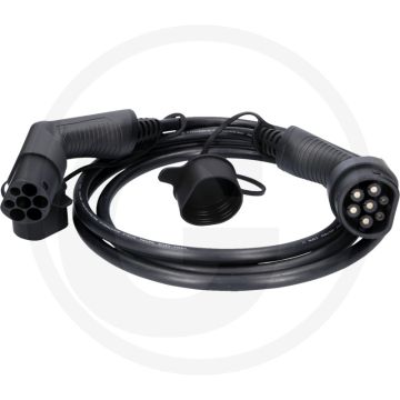 KS Tools efuturo Ladekabel, Typ 2 auf Typ 2 (gerade, 3 m, 3 Phasen, bis zu 11 kW, 16 A, 400 V, Mode 3)
