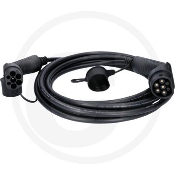 KS Tools efuturo Ladekabel, Typ 2 auf Typ 2 (gerade, 8 m, 3 Phasen, bis zu 11 kW, 16 A, 400 V, Mode 3)